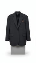 Charcoal Slate oversized blazer
