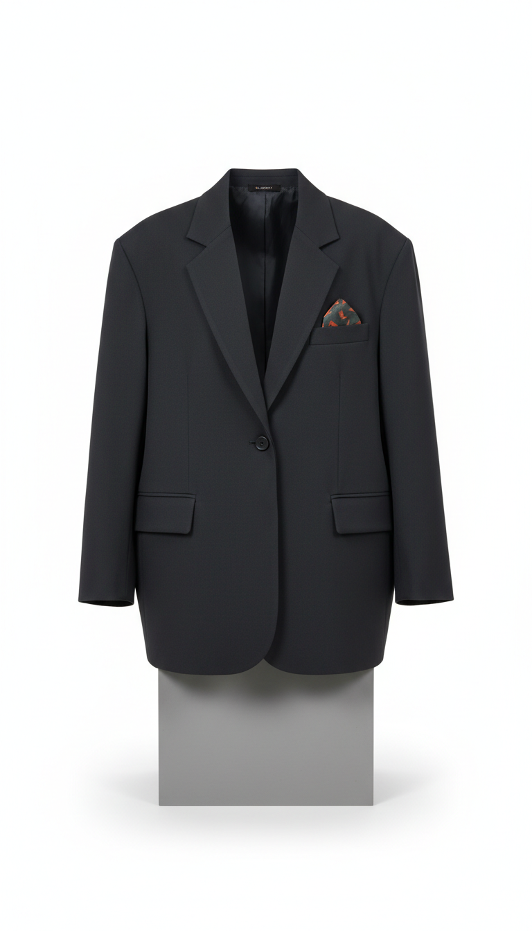 Charcoal Slate oversized blazer