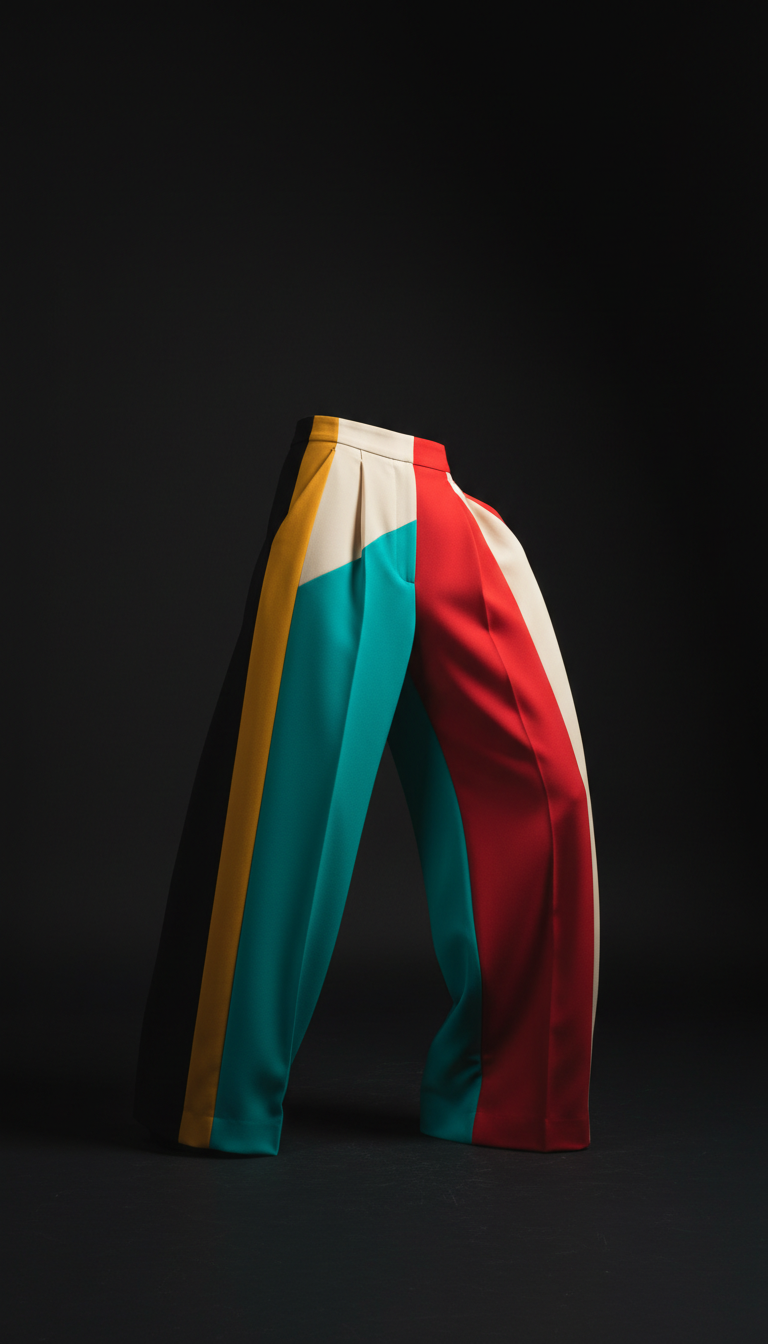 Electric Jade wide-leg trousers