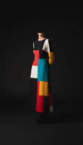 Artist print midi dress